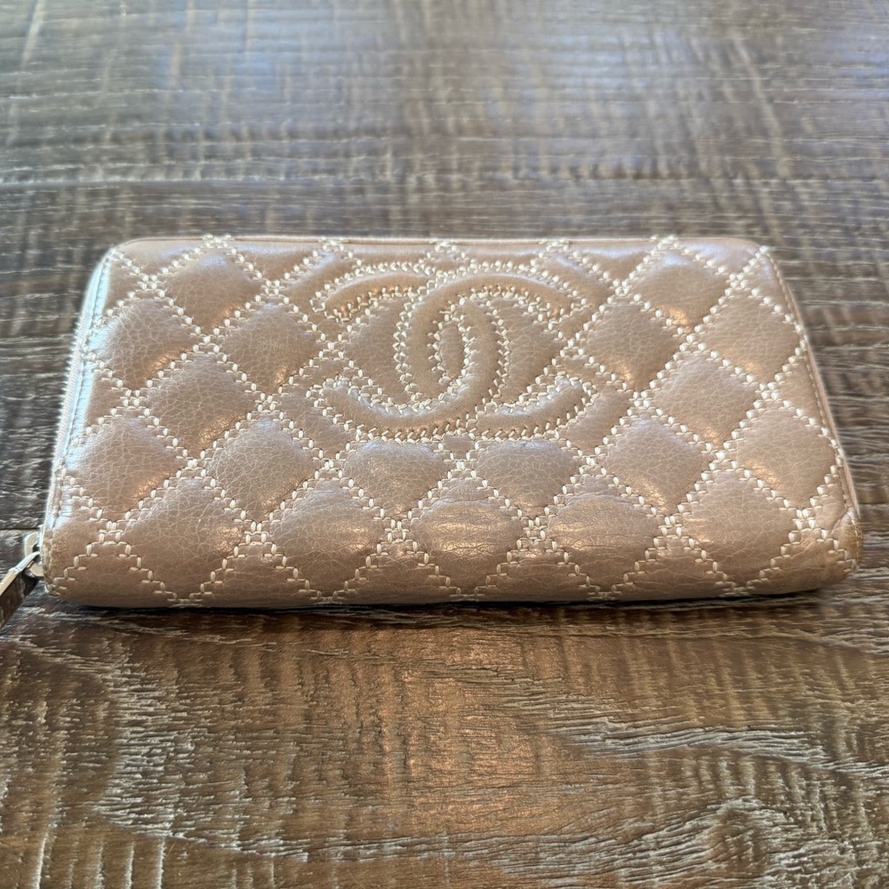 Chanel Wide Stitch Wallet